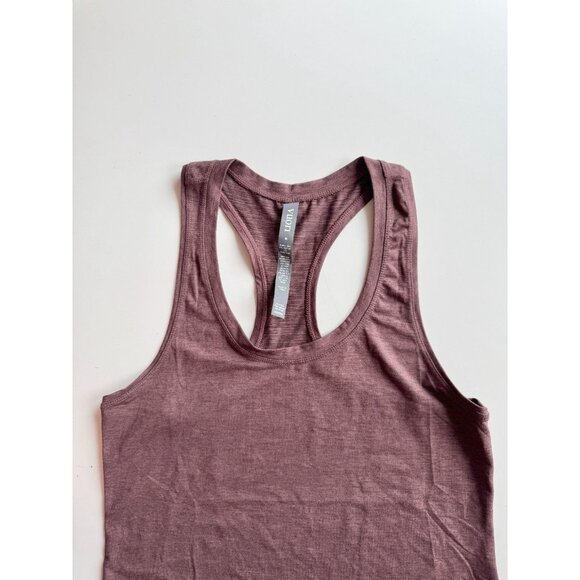 VUORI Lux Performance Heather Purple Full Length Racerback Tank, Size M - Picture 7 of 11